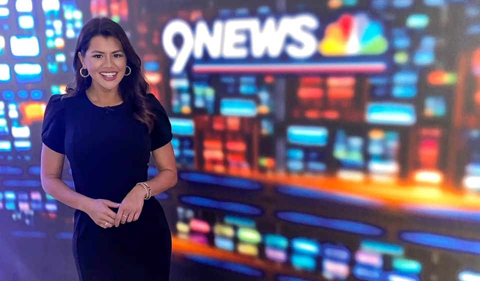 The early days of working at 9News. | Photo courtesy of Erica Lopez
