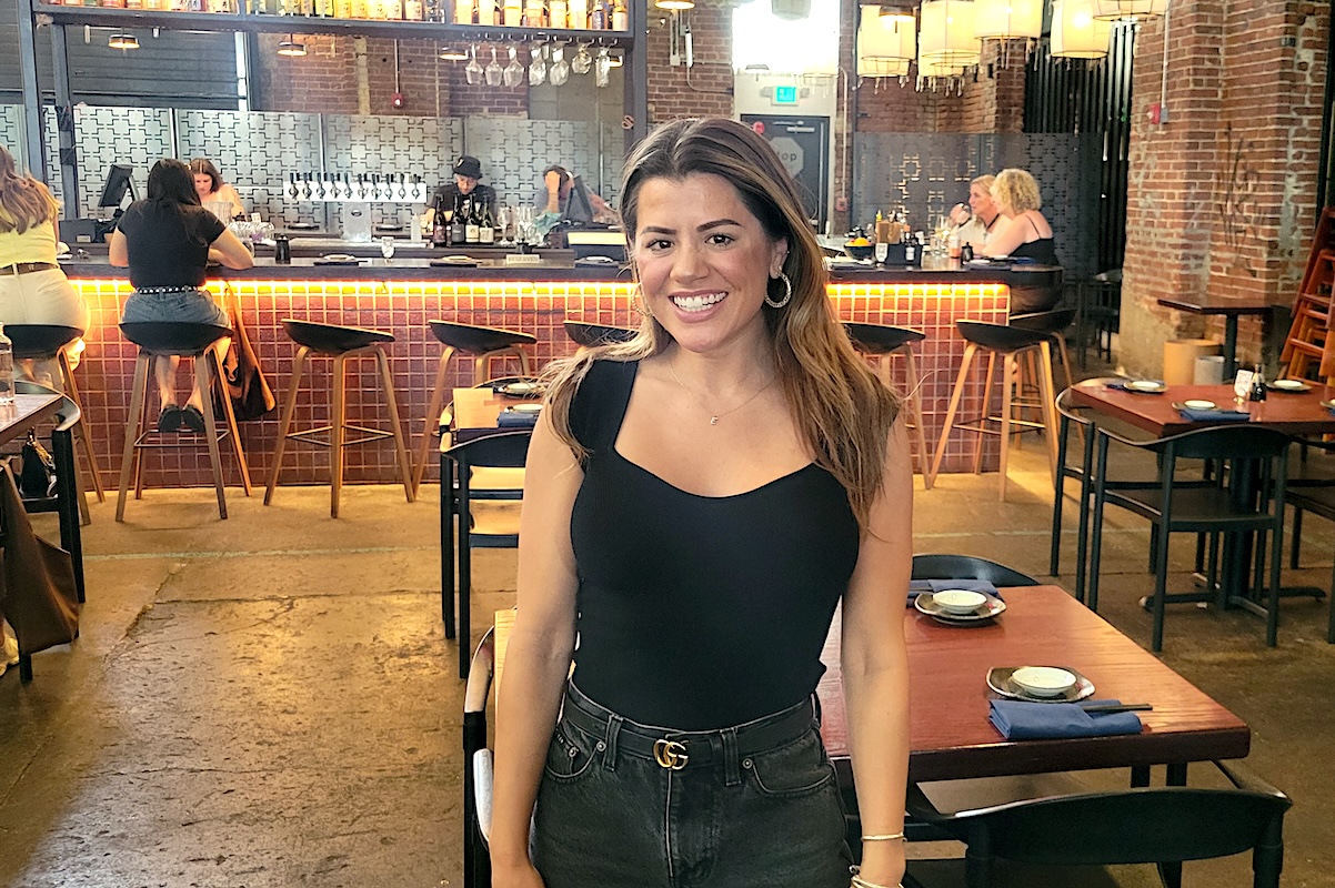 Dining out with Erica Lopez at Tamaki Den in Denver. | Photo by Linnea Covington