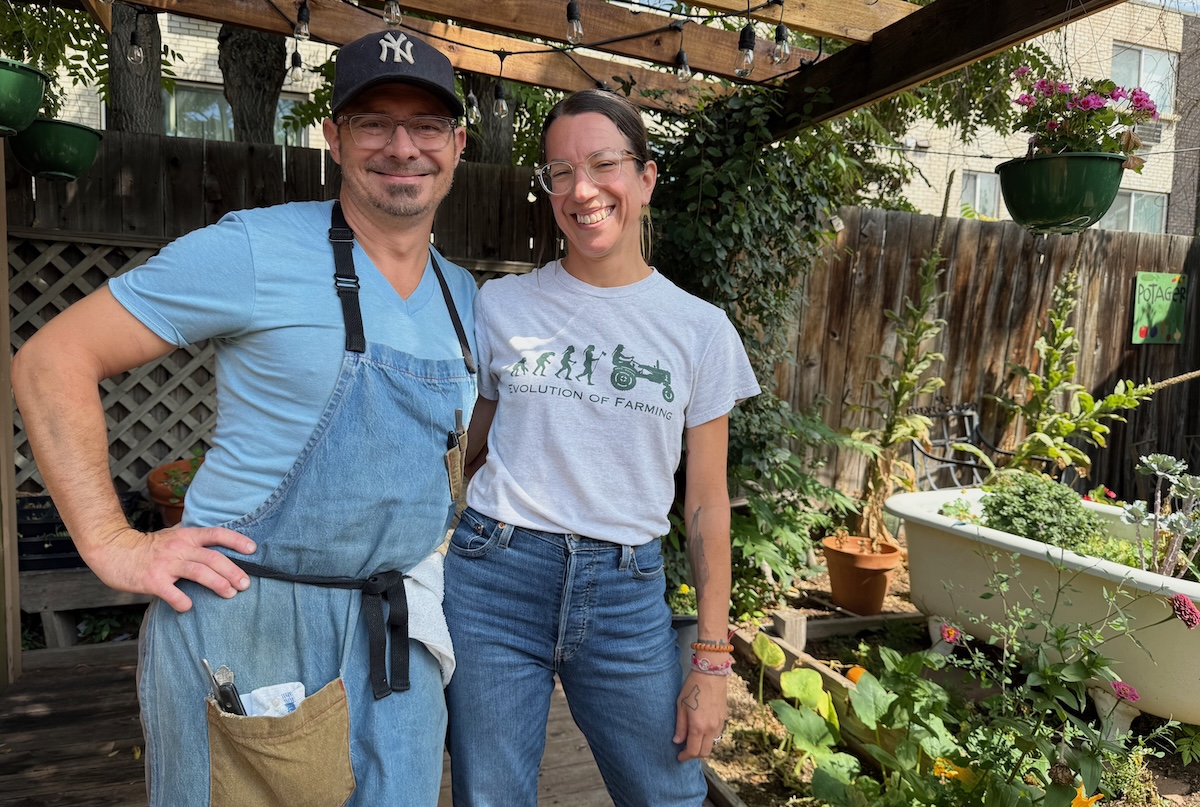 potager_owners Potager owners Paul and Eileen Warthen. | Photo by Antony Bruno